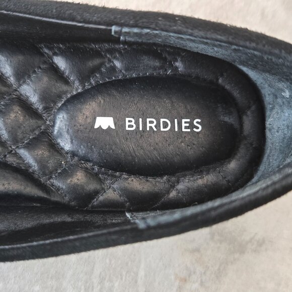 Birdies Ballet Flat 7.5 Black Suede Pointed Preppy Dressy Comfort Ballerina Shoe - Picture 11 of 12